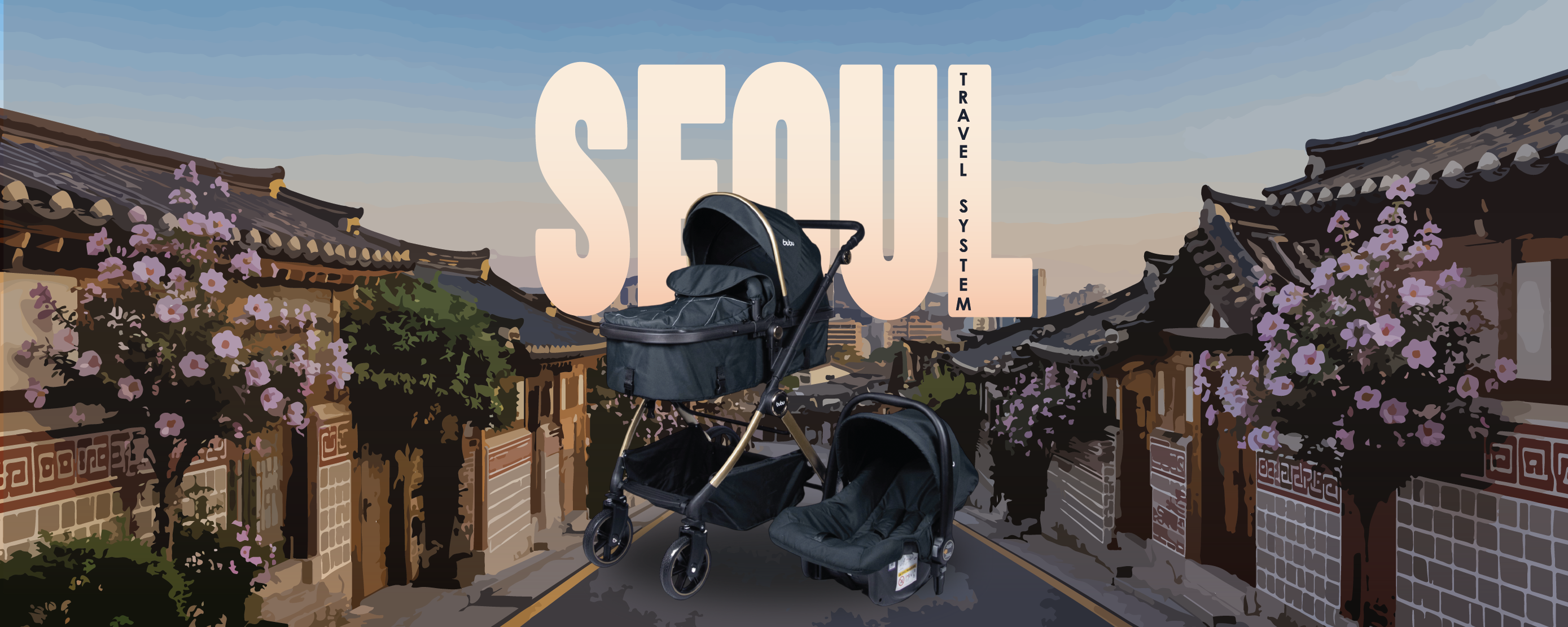 Carriola Sistema De Vaje Seoul Con Porta Bebe